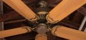 Casablanca Panama 5 Brown & Antique Brass Ceiling Fan
