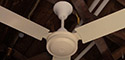 Safer Blue Cross 48 Inch 4 Metal Blade White Ceiling Fan