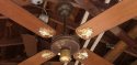 S.M.C. Laguna Ceiling Fan Model KB52/48/42 (Early To Mid 1980s) (Dark Brown)